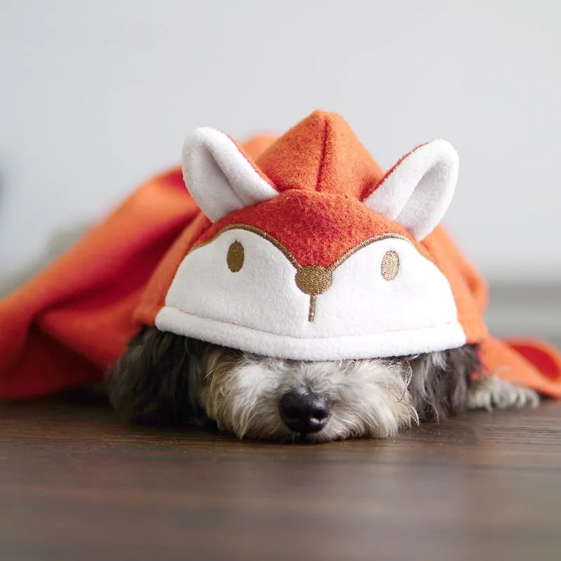 Stylish Small Dog Cape Costume | Lovely Bear and Fox