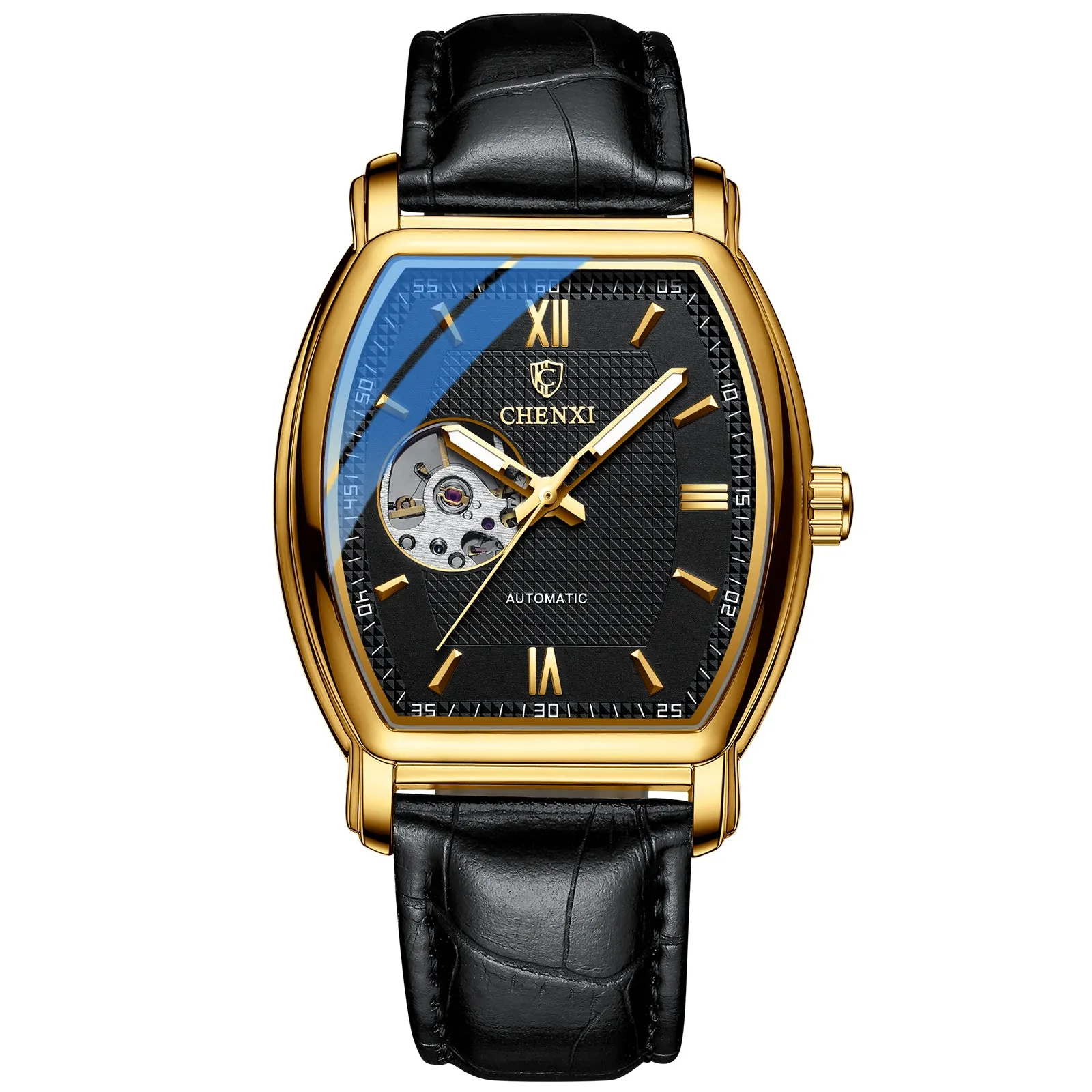Stylish square round hollow watch W28CX88815A