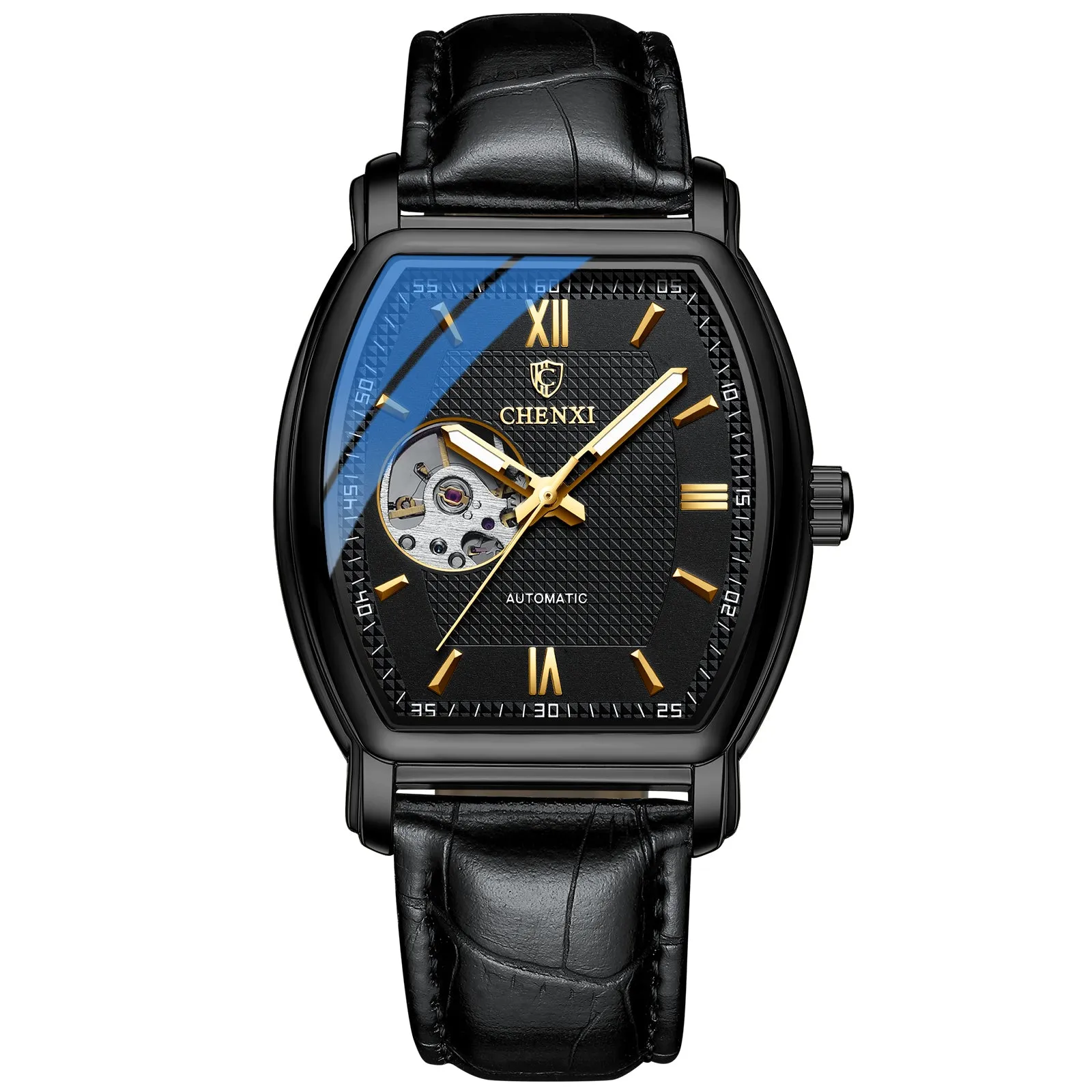 Stylish square round hollow watch W28CX88815A