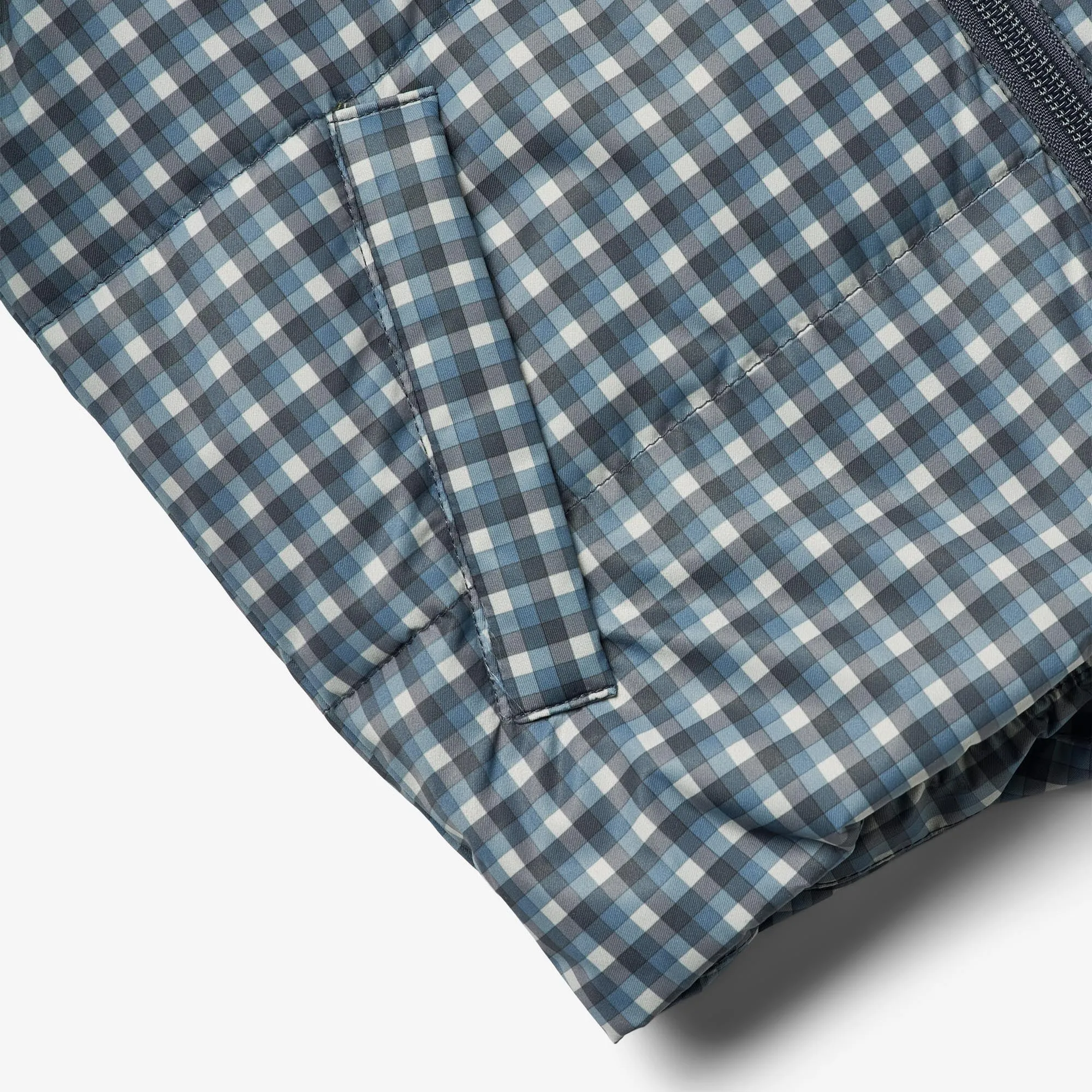 Summer Puffer Waistcoat Andre - blue check