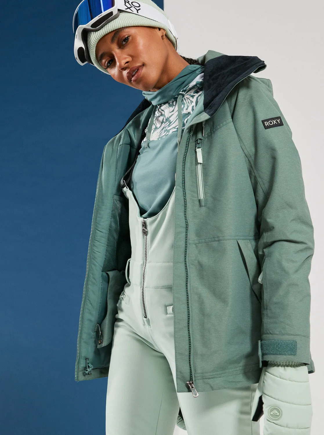 Summit Technical Snow Bib Pants - Cameo Green