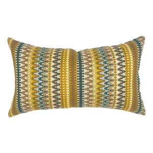 Sunset Eclectic Stripe Lumbar Pillow Cover 11x21