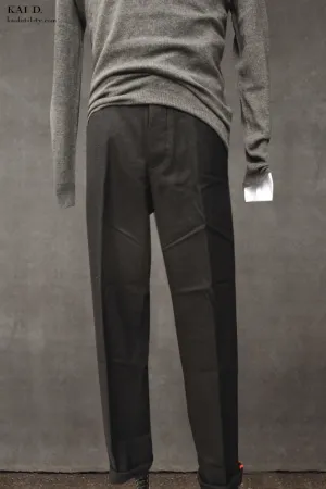 Super Soft Wool Borough Pants - Black - 30