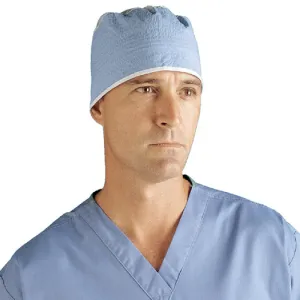 Surgical Cap with Ties, Blue Color 100/Case