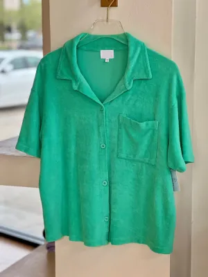 Suv83 Sundry Bermuda Terry Button Up