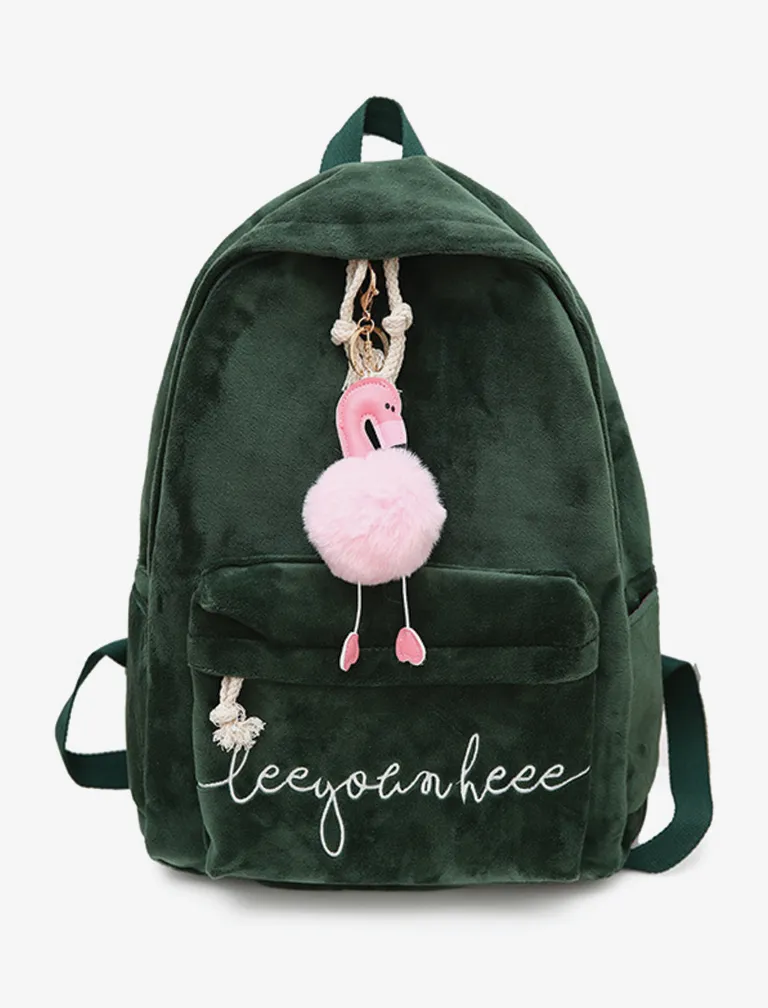 Swans Embroidery Backpack