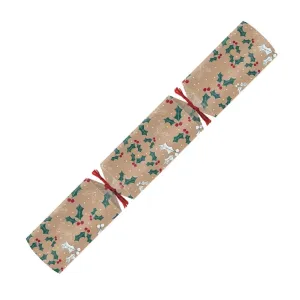 Swantex Kraft Frosted Holly Christmas Crackers 12" (Pack of 50) - DP690