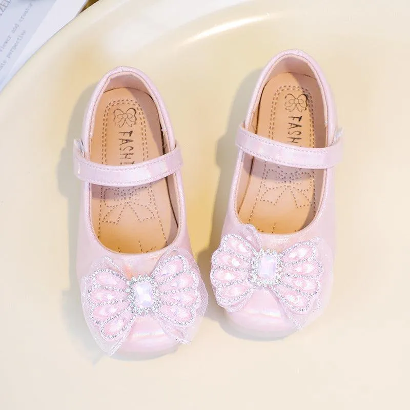 Sweet Princess Bow Shoes Elegant Bow Kid’s Shoes