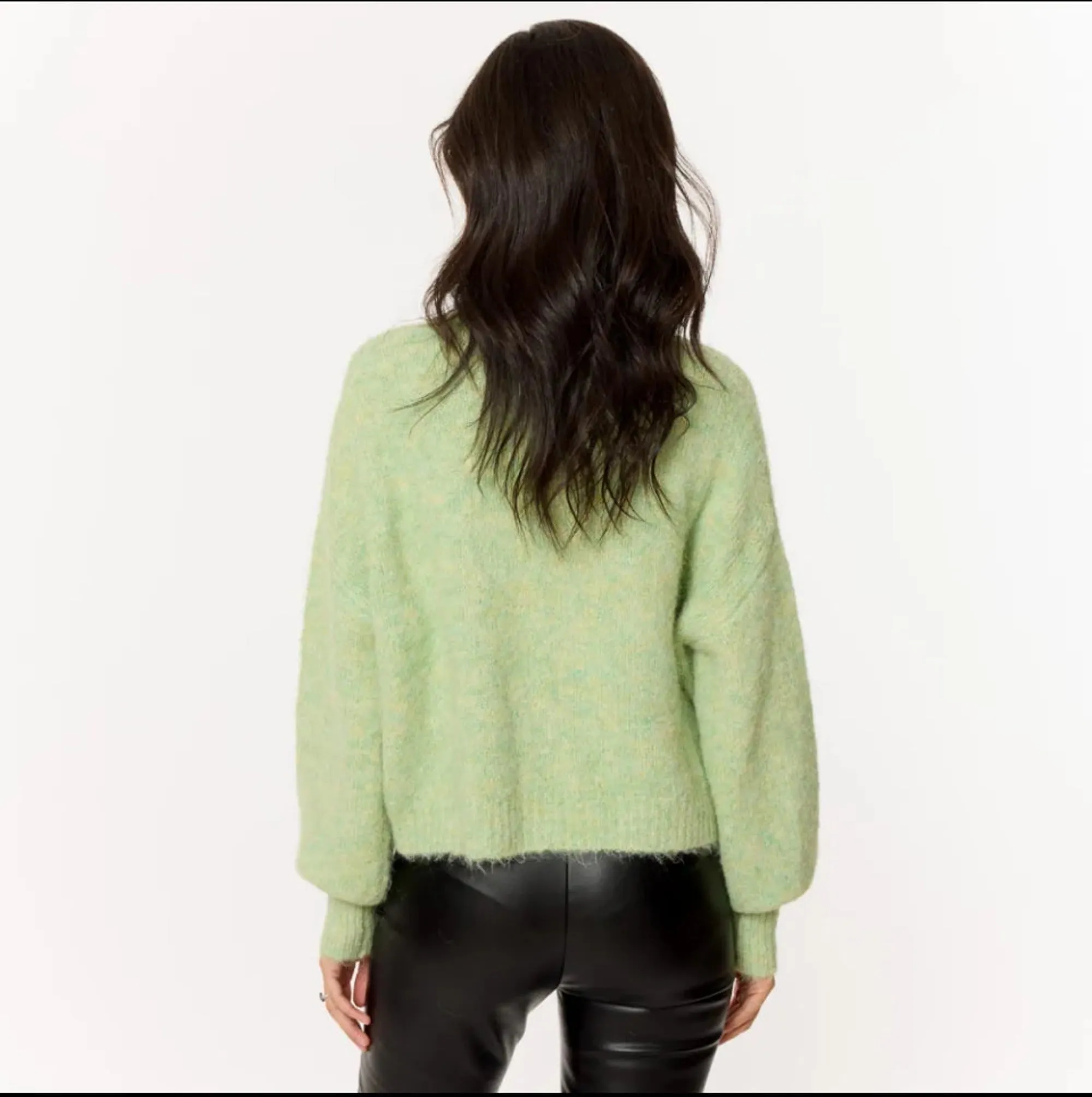 Sweewe Paris Bell Sleeve Mock Neck Sweater