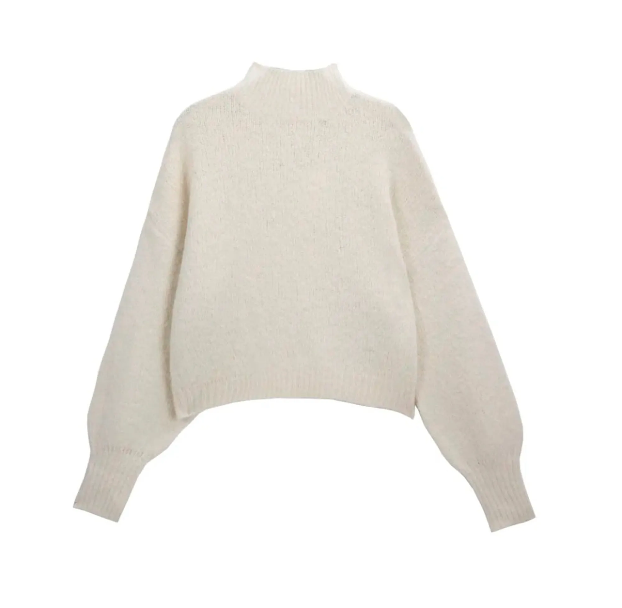 Sweewe Paris Bell Sleeve Mock Neck Sweater