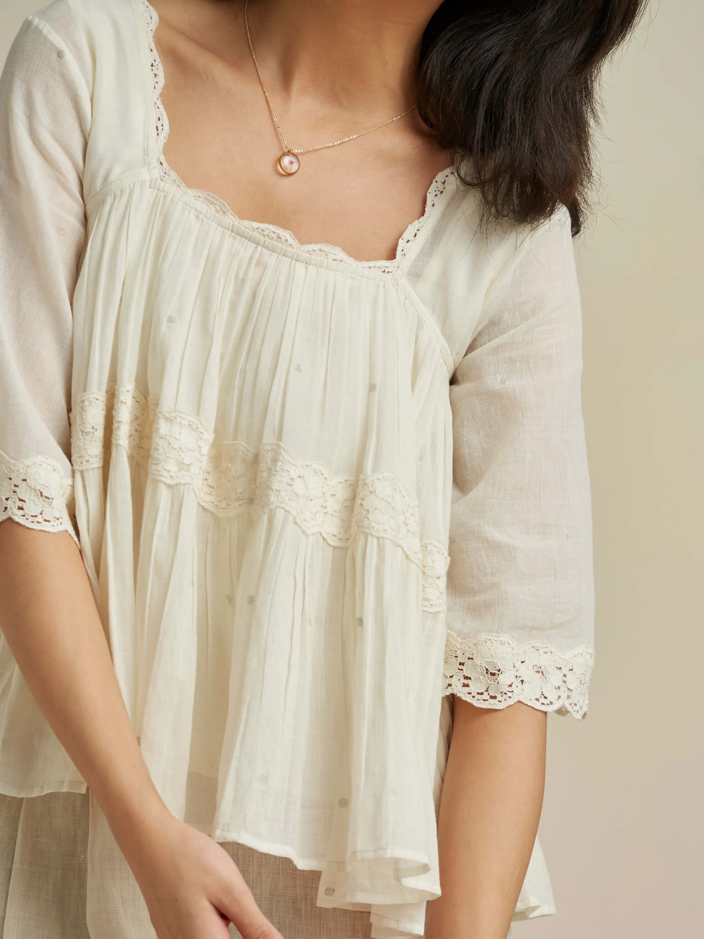 Swirling High Low Blouse