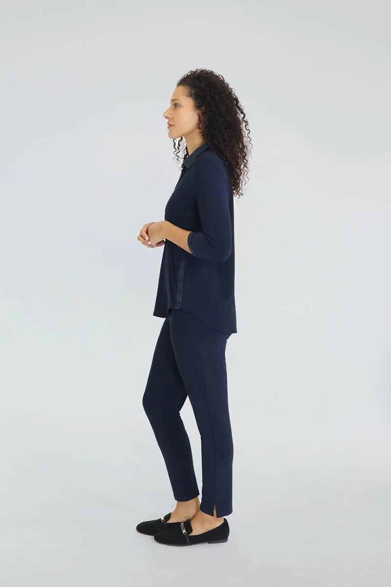 Sympli Storm-Weekender Top 3-4-Sleeve