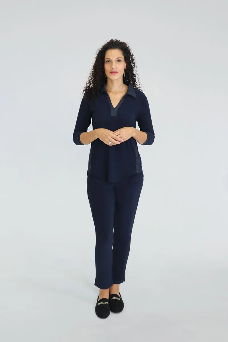 Sympli Storm-Weekender Top 3-4-Sleeve