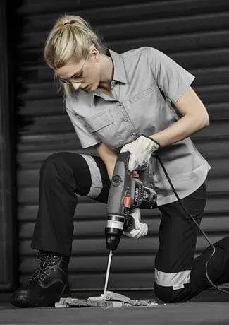 SYZMIK Women’s Lightweight Tradie Shirt - Short Sleeve ZWL120