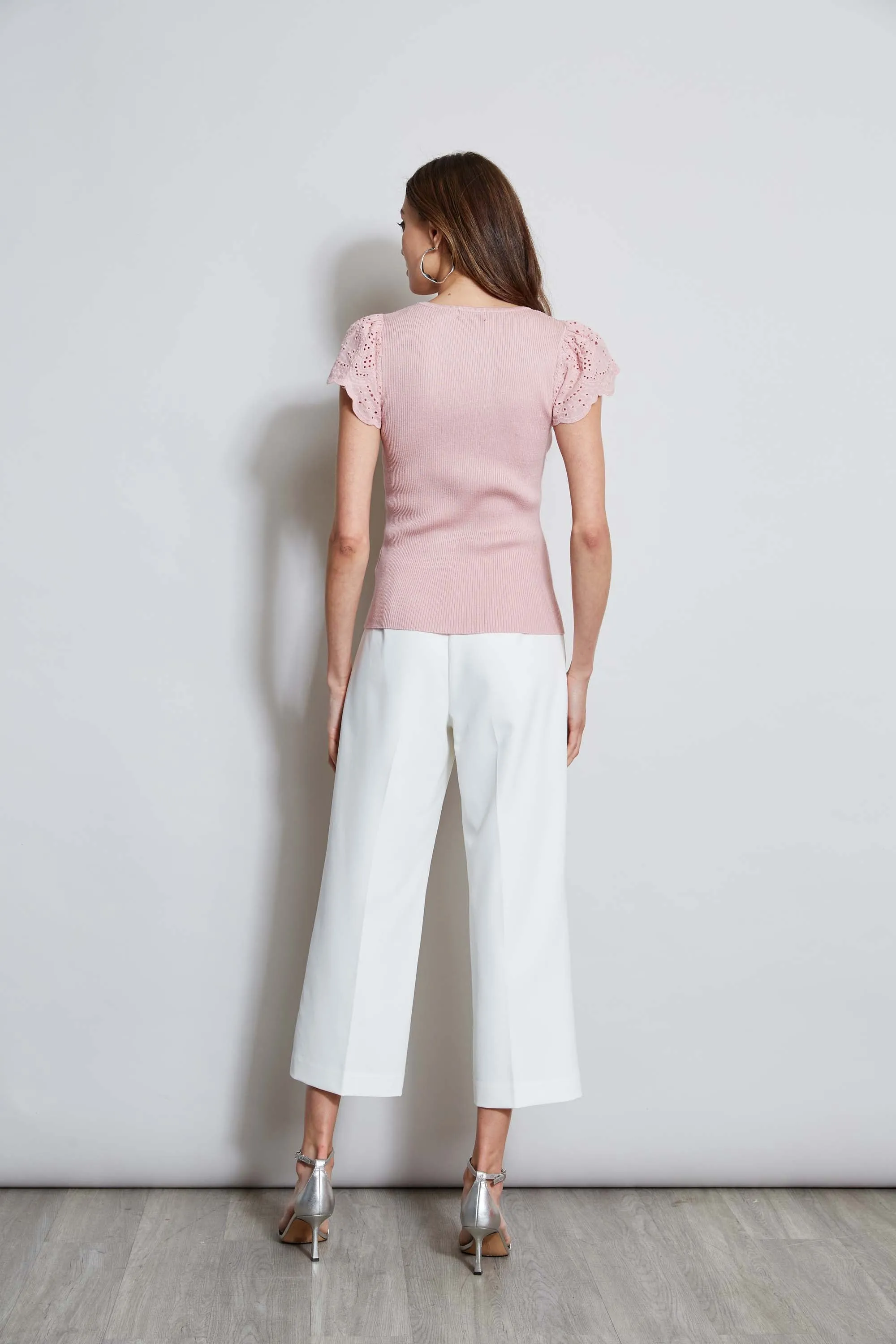 T-Tahari Lace Sleeve Knit