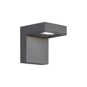 Taag 6 In. PC|LF LED Outdoor Wall Sconce 3000K Gray Finish