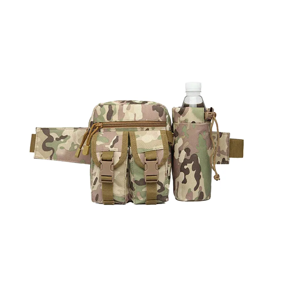 Tactical Waist Bag With Water Bottle Attachment