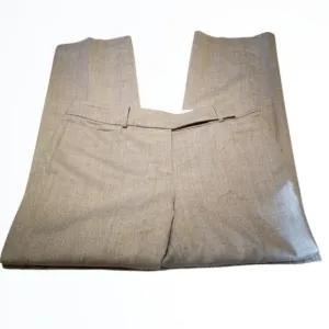 Talbots Gray Signature Straight Lined Wool Pants Size 6