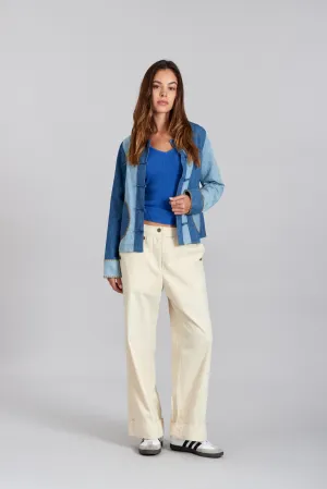 Tansy Cotton Trousers White