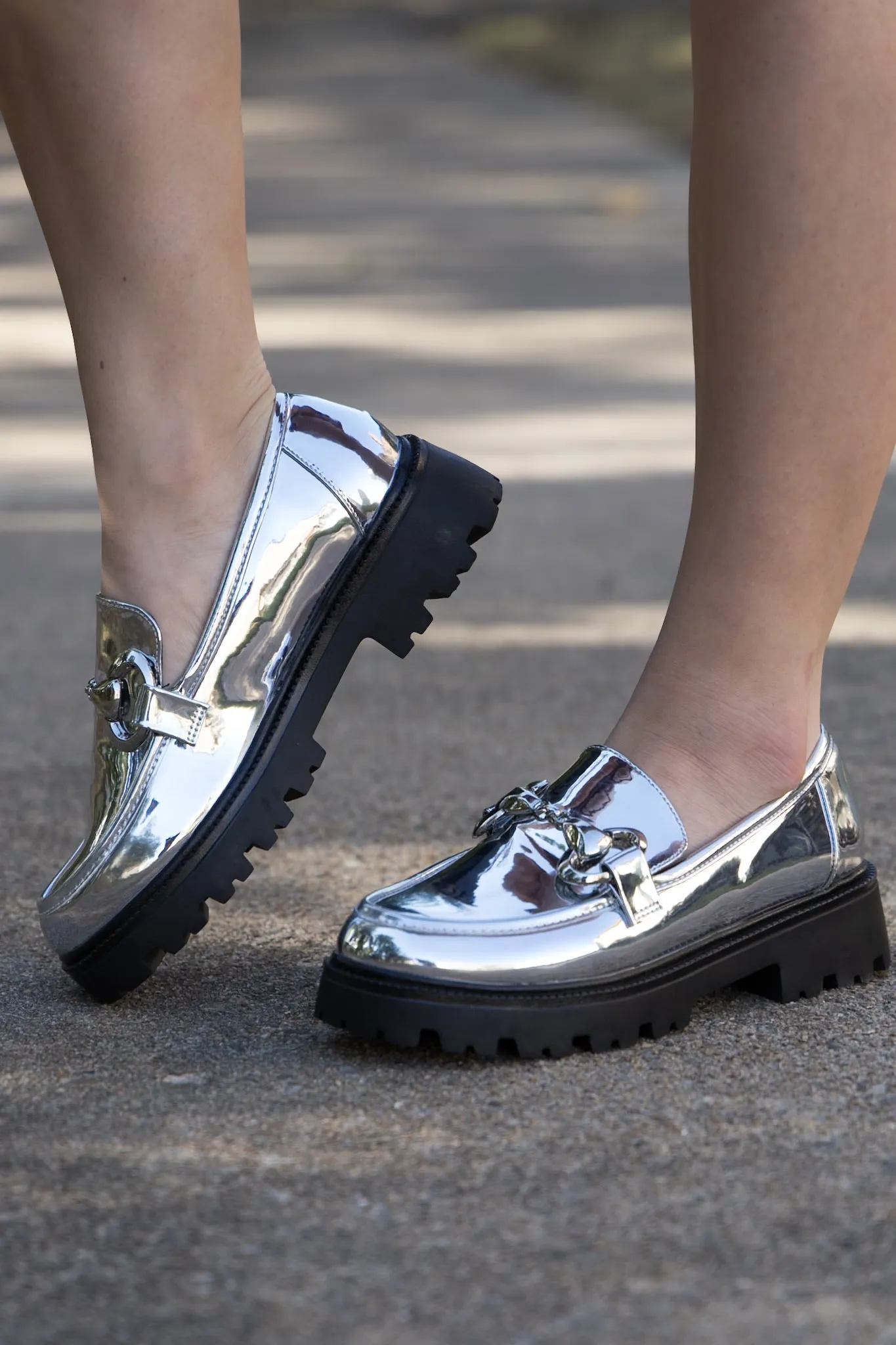 Tatiana Chunky Loafers - Silver