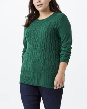 Tatum Pullover Sweater | Forest Green