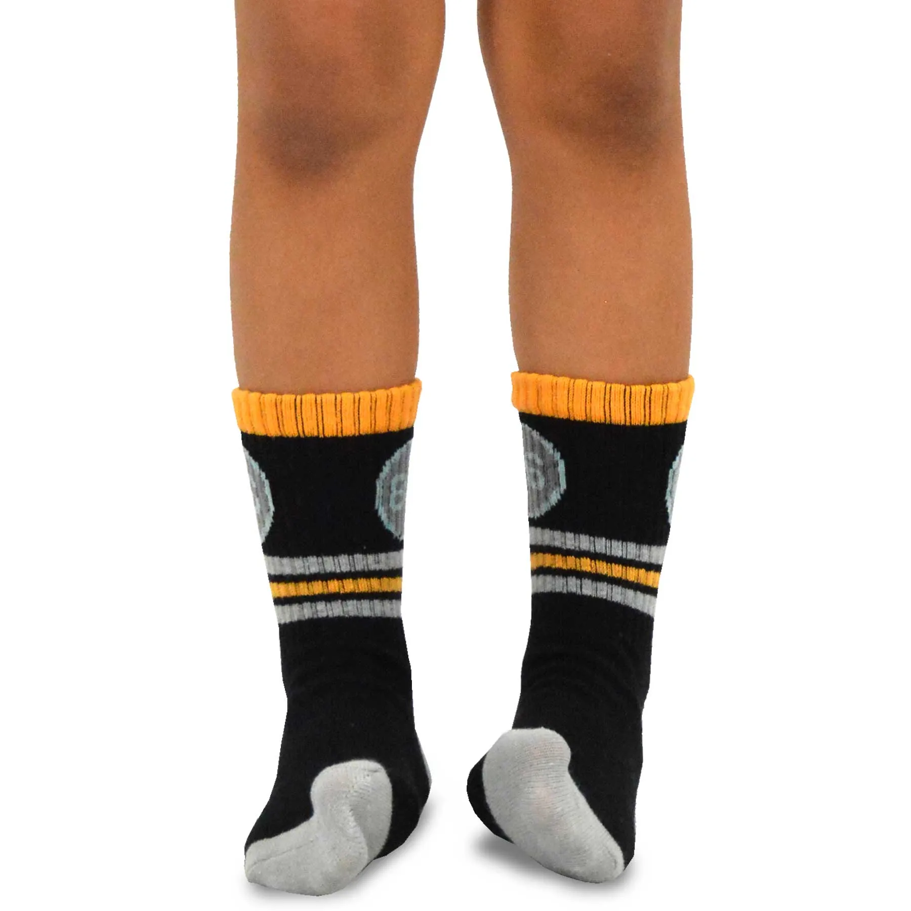 TeeHee Socks Kid's Casual Cotton Quarter Crew 86' Stripe 6-Pack (70928)