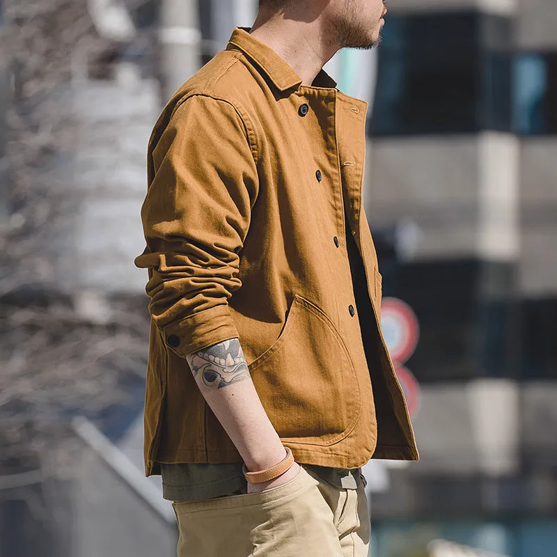 TEEK - Mens French Style Retro Ginger Jacket