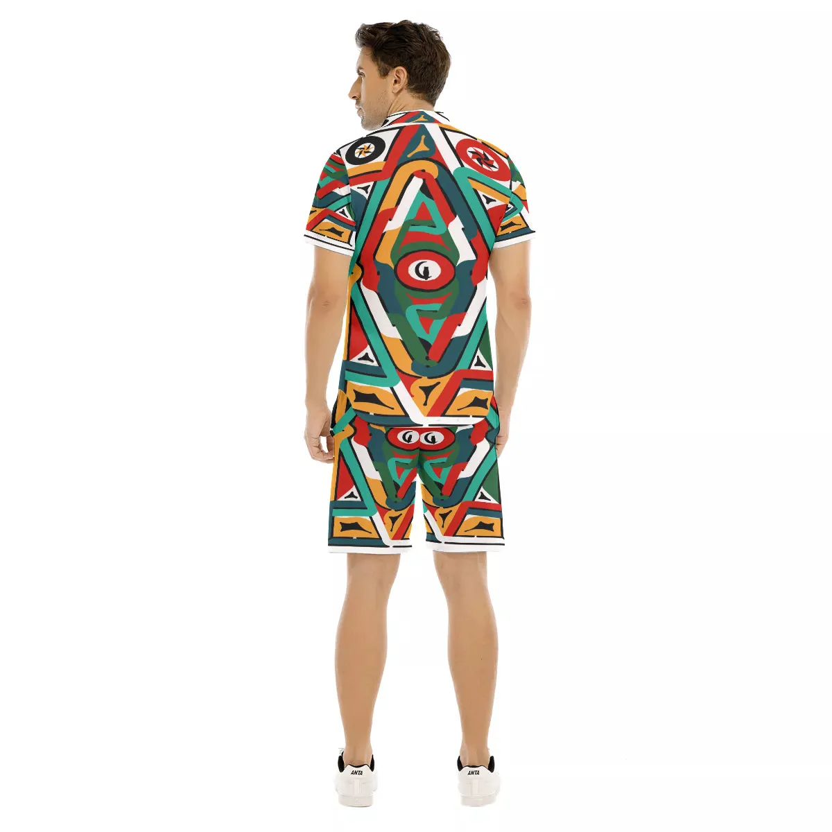 TEMBE ART Men's Short Sleeve Shirt Sets