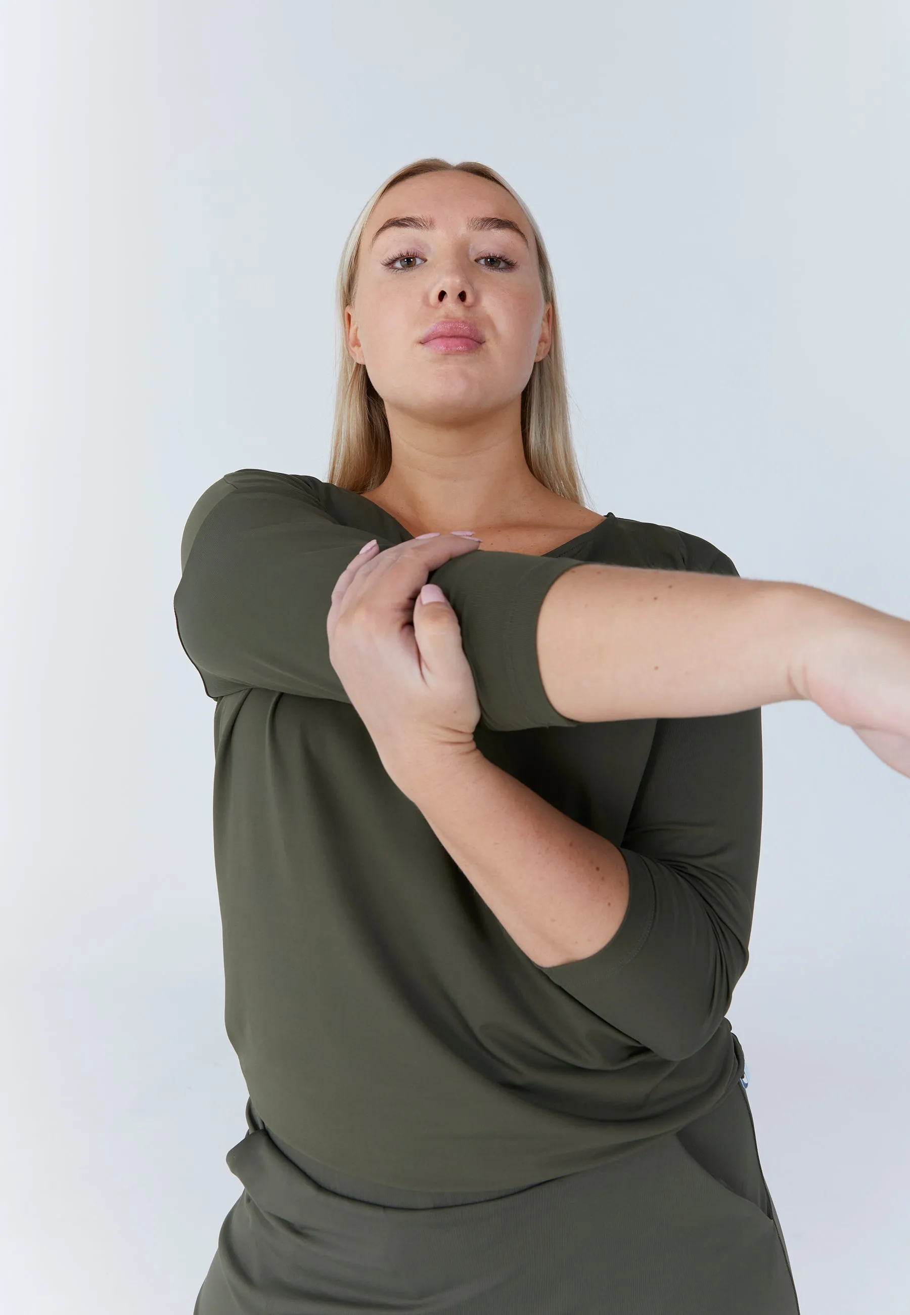 Tennis 3/4 Loose Fit Shirt, khaki