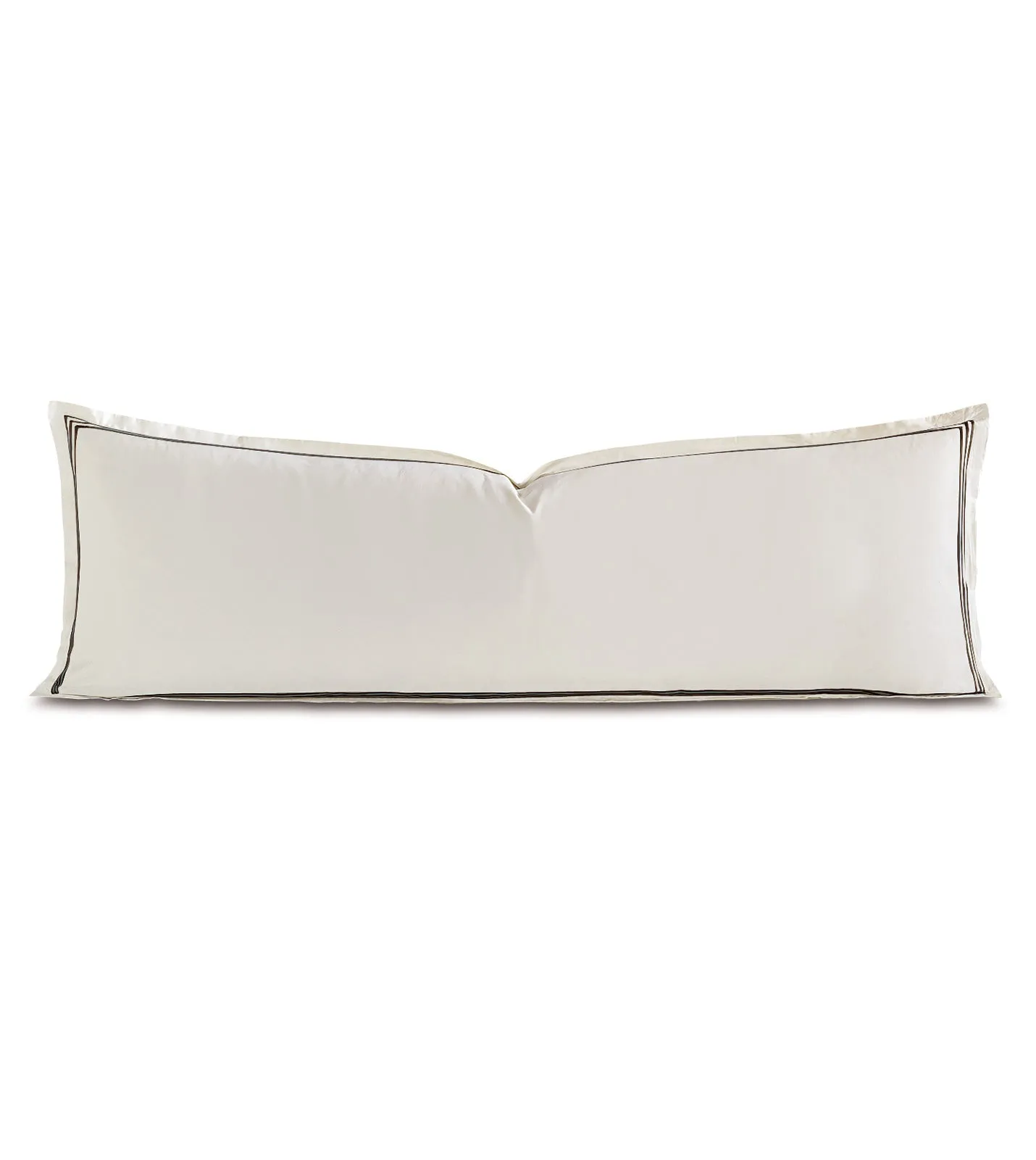 Tessa Ivory Sham in Black