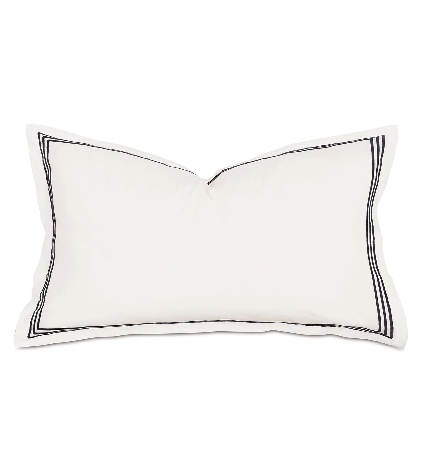 Tessa Ivory Sham in Black