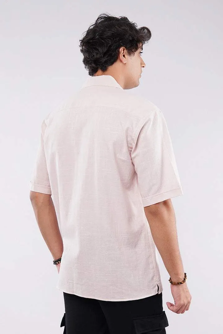 Texture Cuban Shirt - Pink
