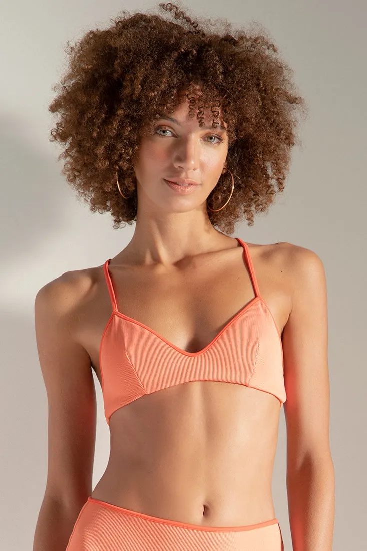 Textured rib sporty top