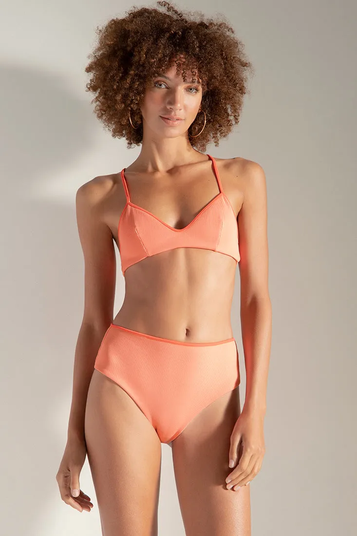 Textured rib sporty top