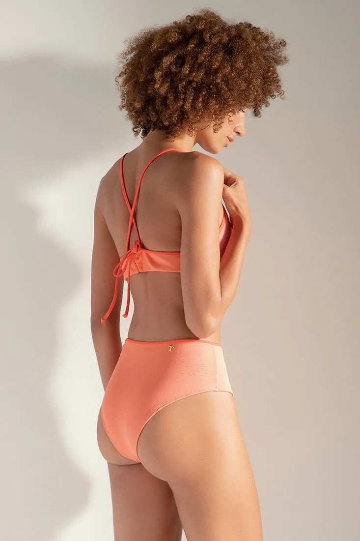 Textured rib sporty top
