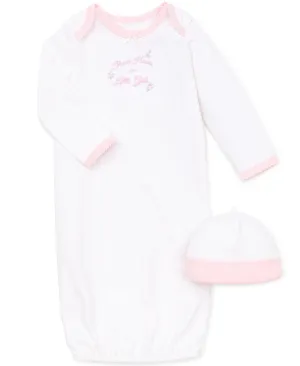 Thank Heaven For Little Girls Sleeper Gown and Hat