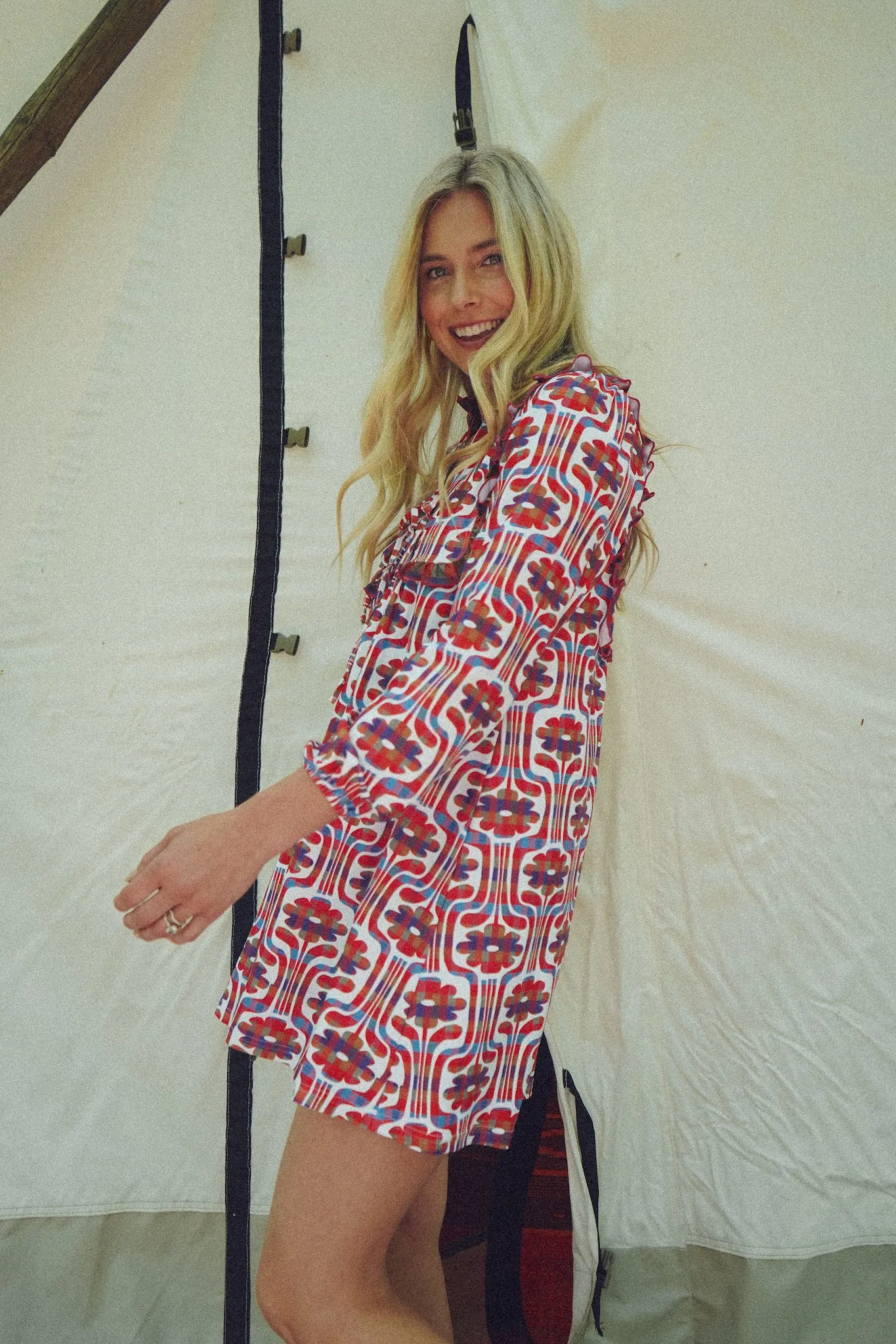 The Bonnie Dress - Plaid Daisy