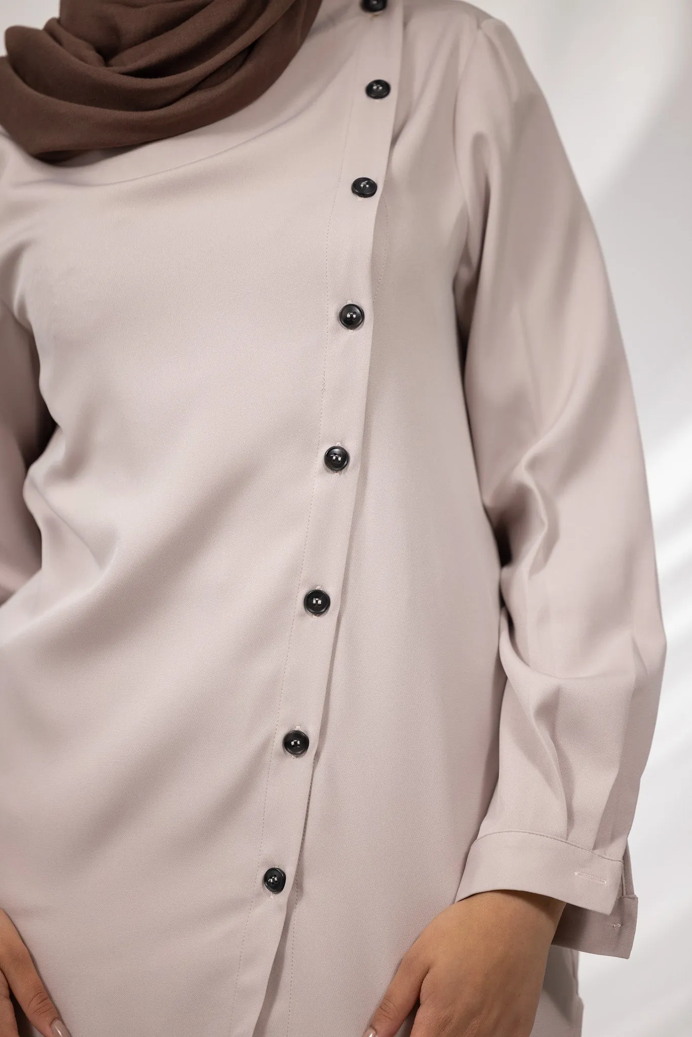 The Crescent Sabina Button Detail Shirt