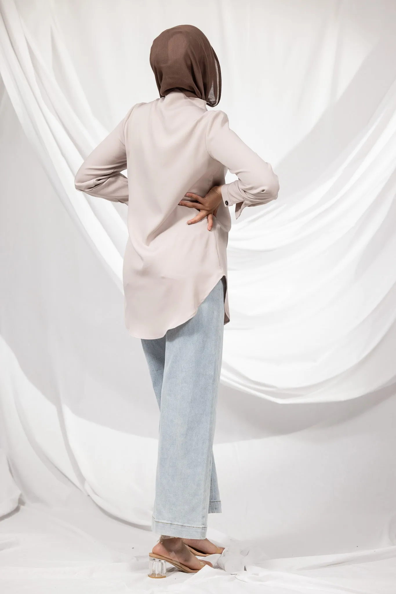 The Crescent Sabina Button Detail Shirt