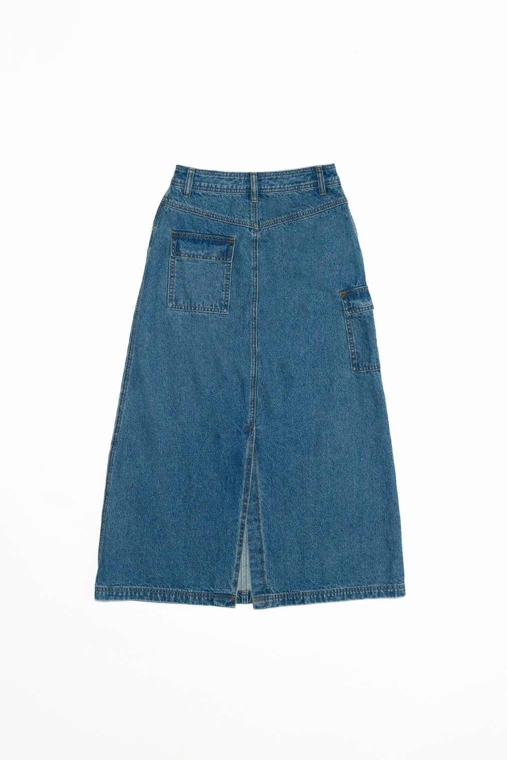 The Jules Skirt | Denim Maxi Skirt: DENIM / MEDIUM