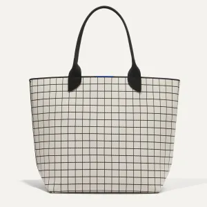 The Lightweight Tote - White Windowpane