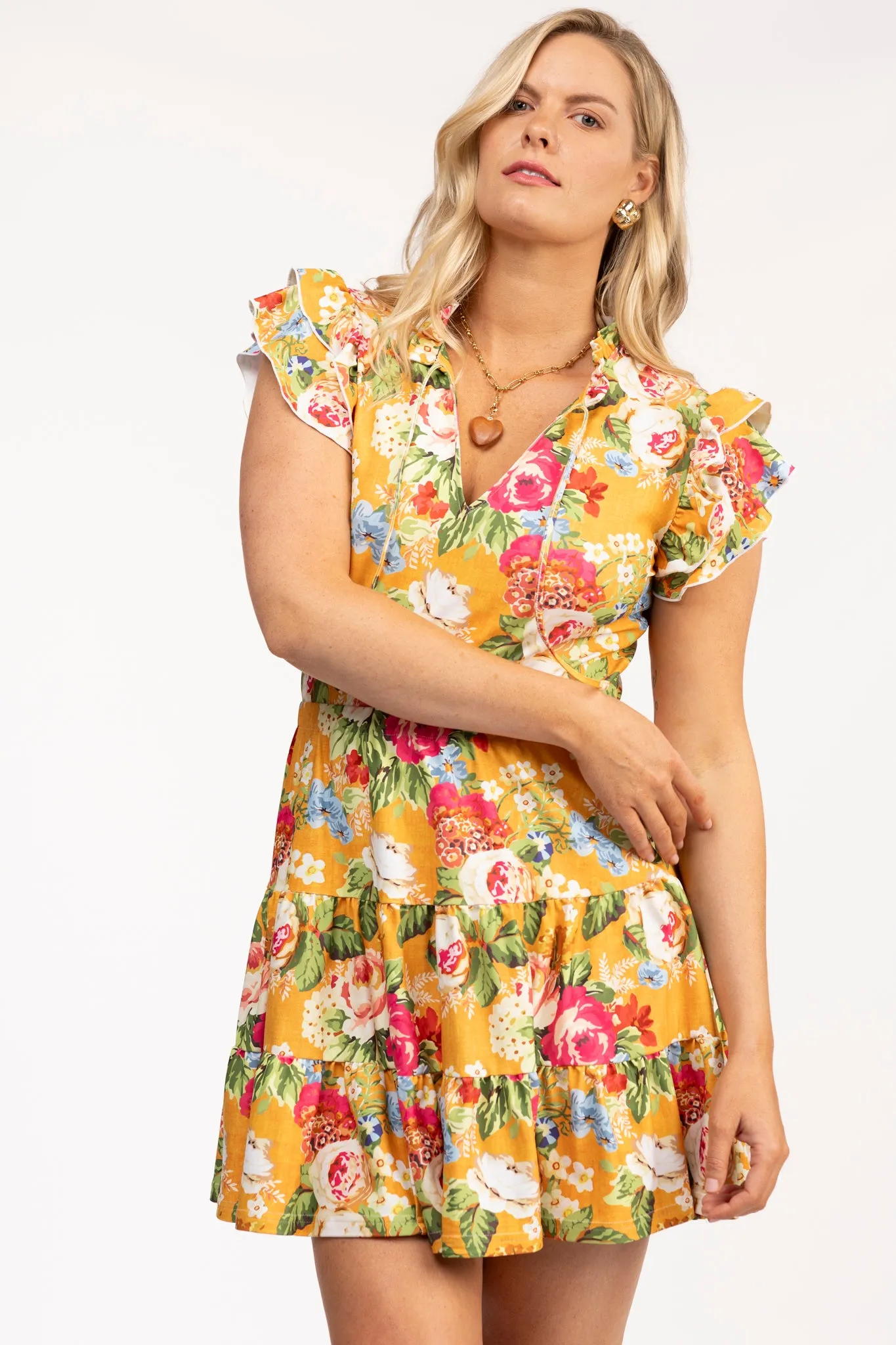 The Maeve Dress - Buttercream Garden