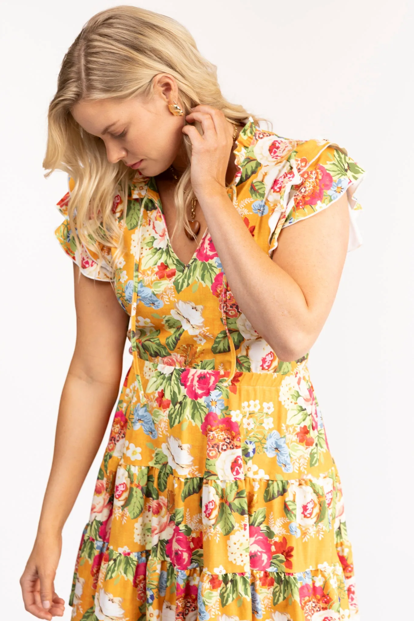 The Maeve Dress - Buttercream Garden