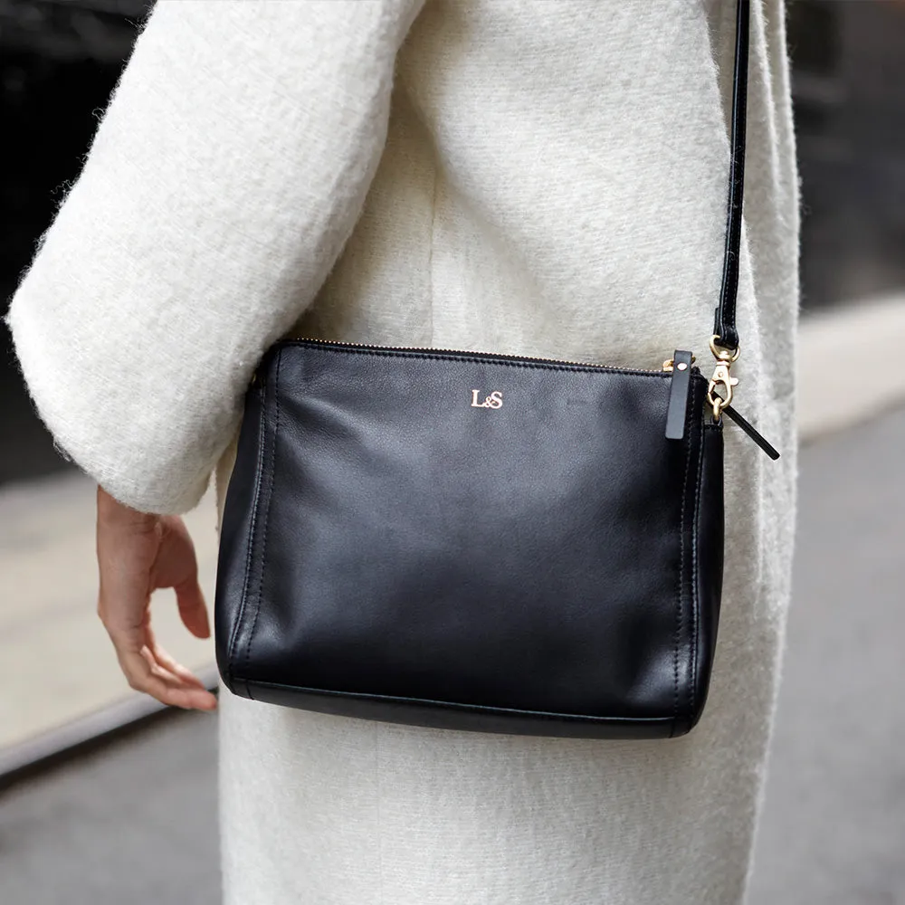 The Pearl - Nappa Leather - Black / Gold / Lavender