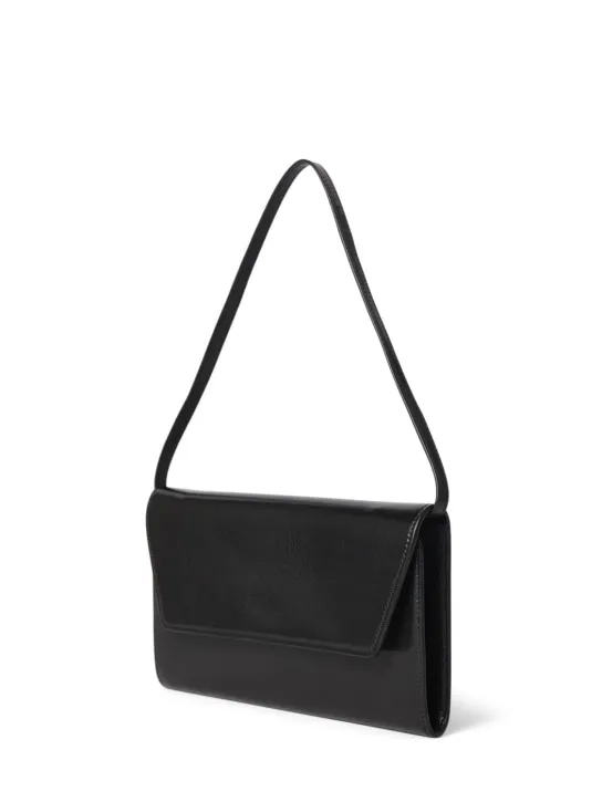 The Row   Evening shiny leather clutch 