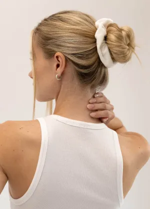 The Soft Scrunchie in White