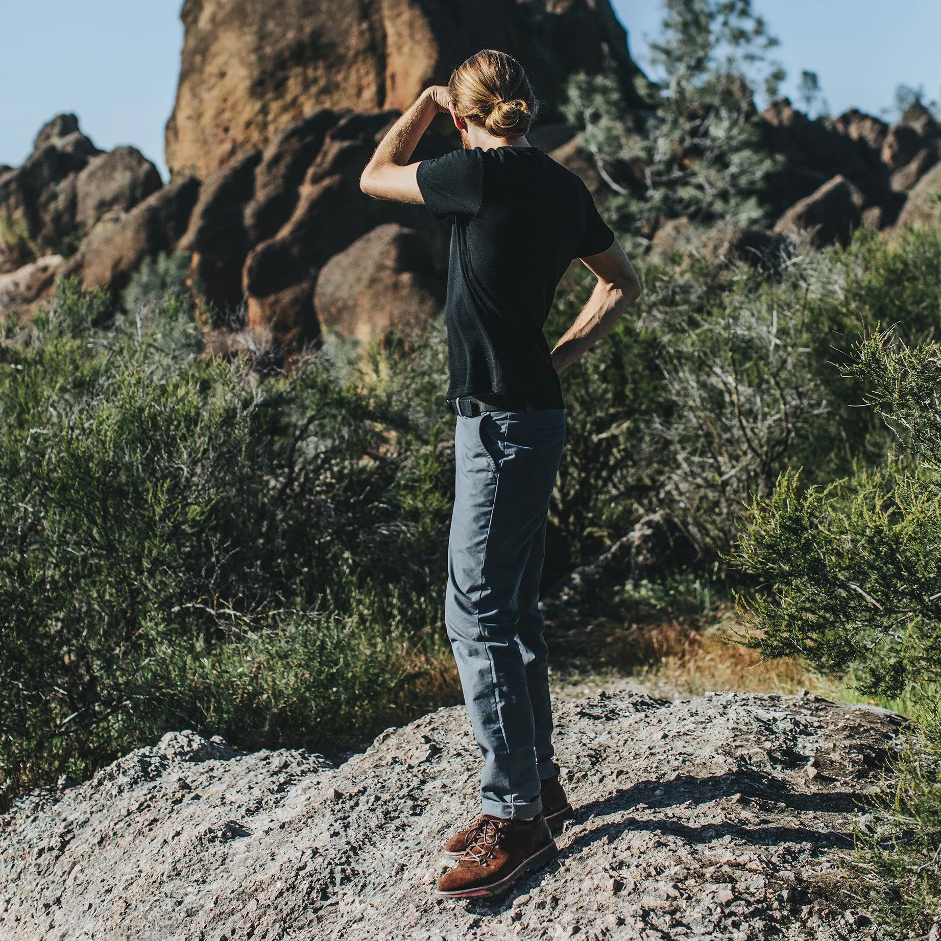The Travel Chino in Charcoal