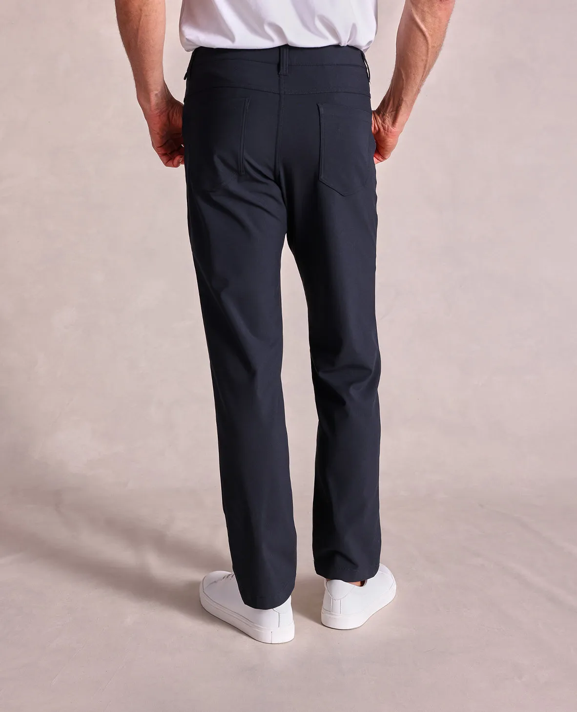 The Voyager - Performance Knit 5-Pocket Pant - Black
