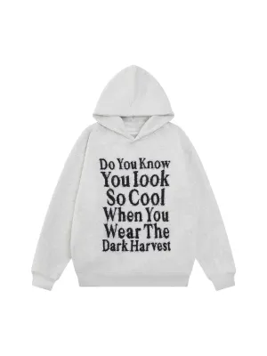 Thesupermade Plush Letter Hoodie