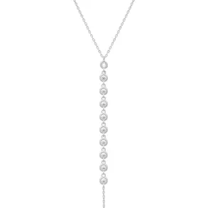 THIALH - Classic -  18K White Gold plated Watery Necklace